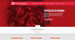 Desktop Screenshot of peluqueriakandinsky.com