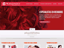 Tablet Screenshot of peluqueriakandinsky.com